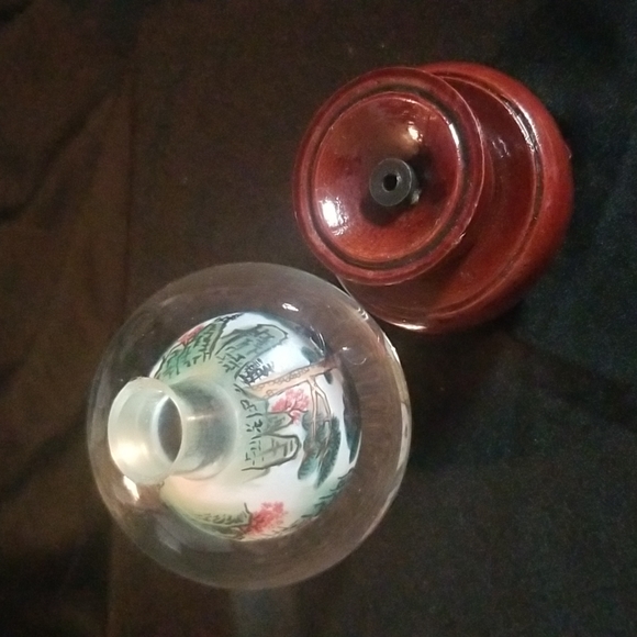 Glass Ball Art on wood stand - Picture 6 of 14